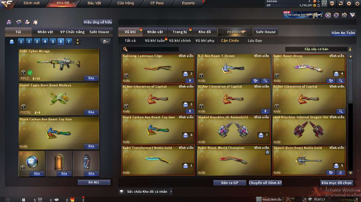 shop acc cf uy tin gia re